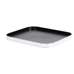 Contempo Rectangular Tray, Brushed Chrome